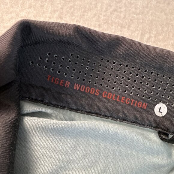 Nike Dri Fit Tiger Woods‎ Golf Polo Shirt Mens Large Short Sleeve Multi Color - Picture 5 of 11